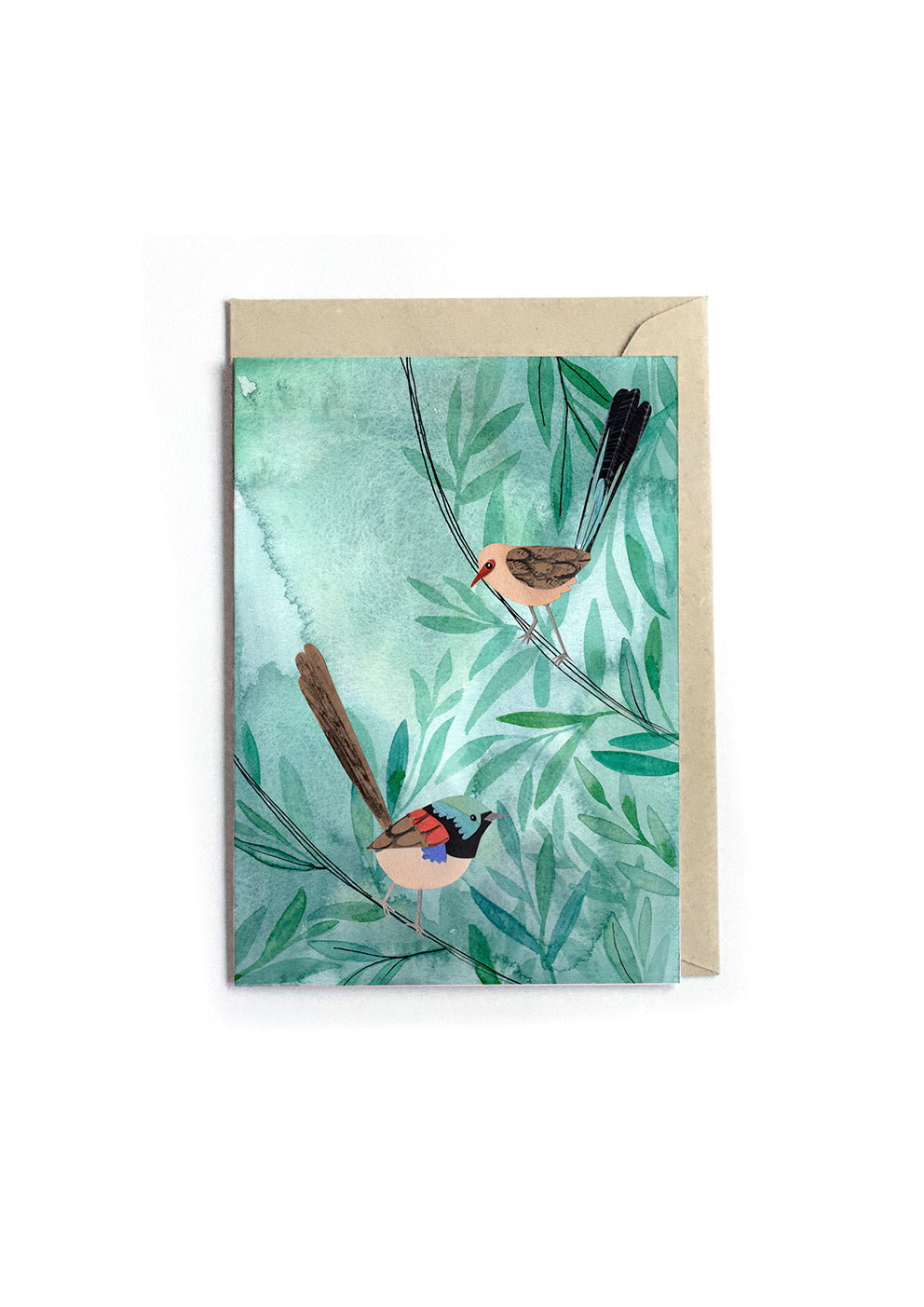 Greeting Card - Variegated Fairy Wrens