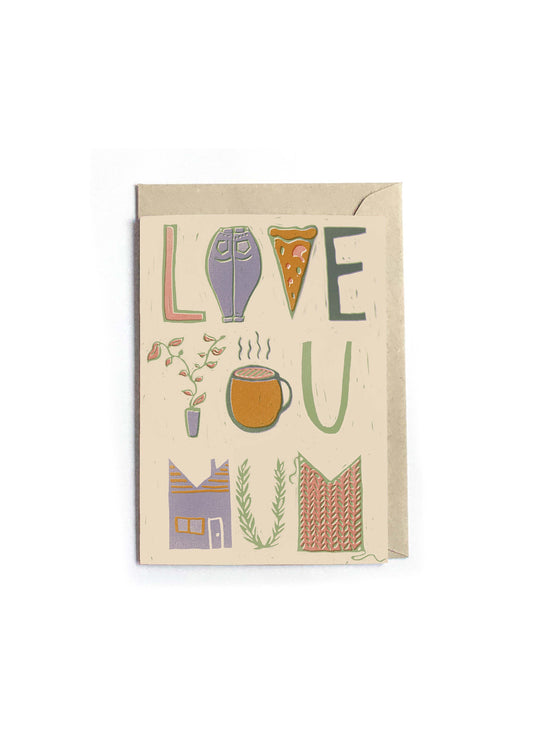 Greeting Card - Happy Mother's Day, Love You Mum
