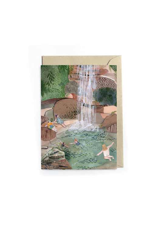 Waterfall Swim Card