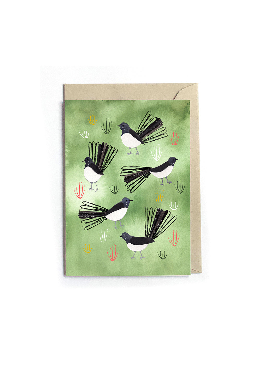 Greeting Card - Willie Wagtails