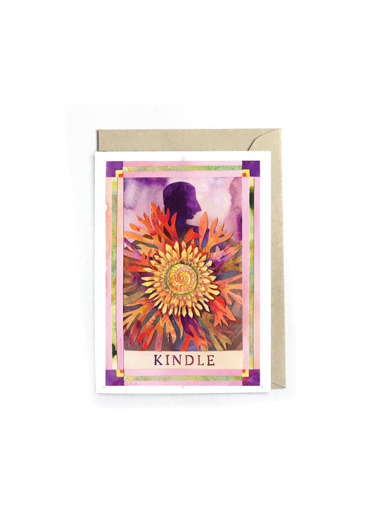 Kindle – Australian Poetry Greeting Card | Nature Magic Collection