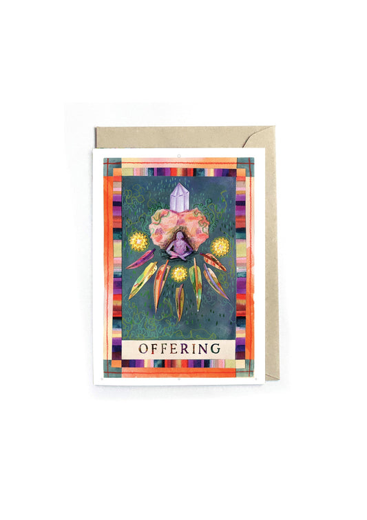 Offering – Nature Magic Poetry Greeting Card
