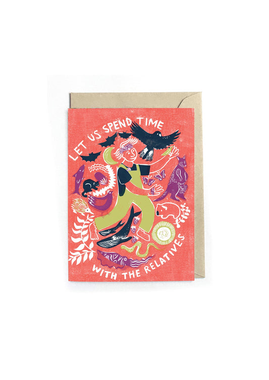 Time with The Relatives – Earth Connection Poetry Card