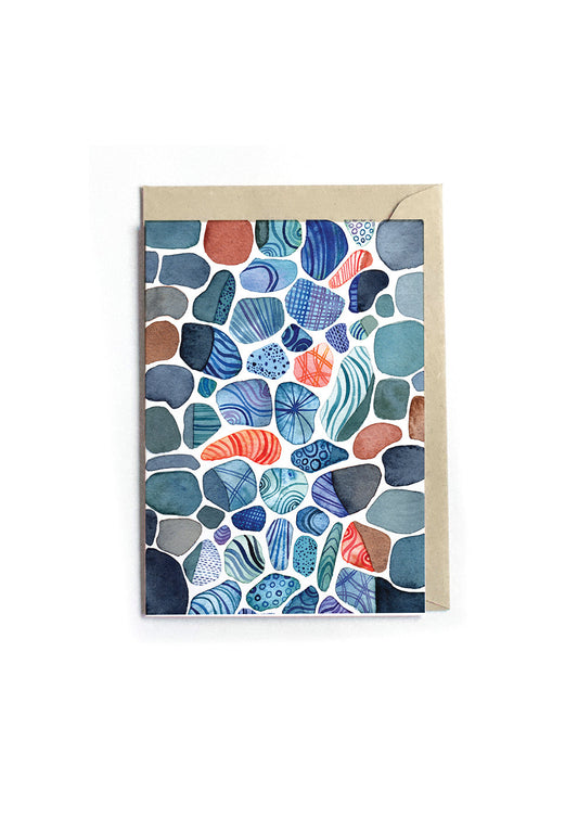 River Rocks Greeting Card