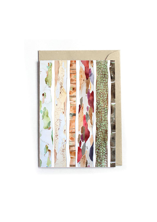 Tree Bark Textures Greeting Card