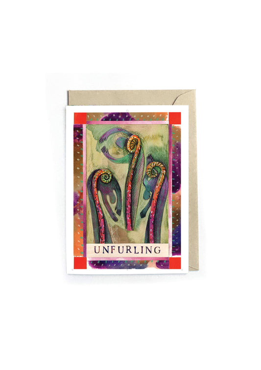 Unfurling – Nature Healing Poetry Greeting Card